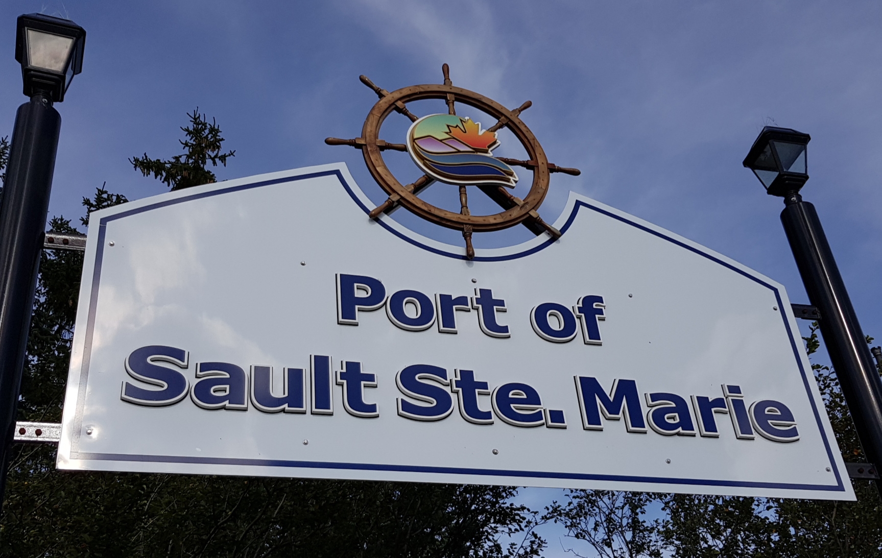 Port Sault Ste. Marie Kanada Schild